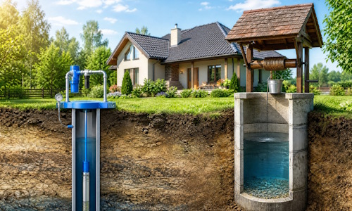 Автономное водоснабжение загородного дома Новосибирск: скважина или колодец 